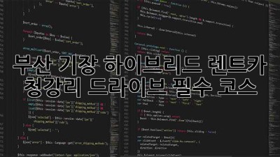 부산 기장 하이브리드 렌트카🚗 청강리 드라이브 필수 코스!
